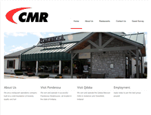 Tablet Screenshot of cmr-restaurants.com